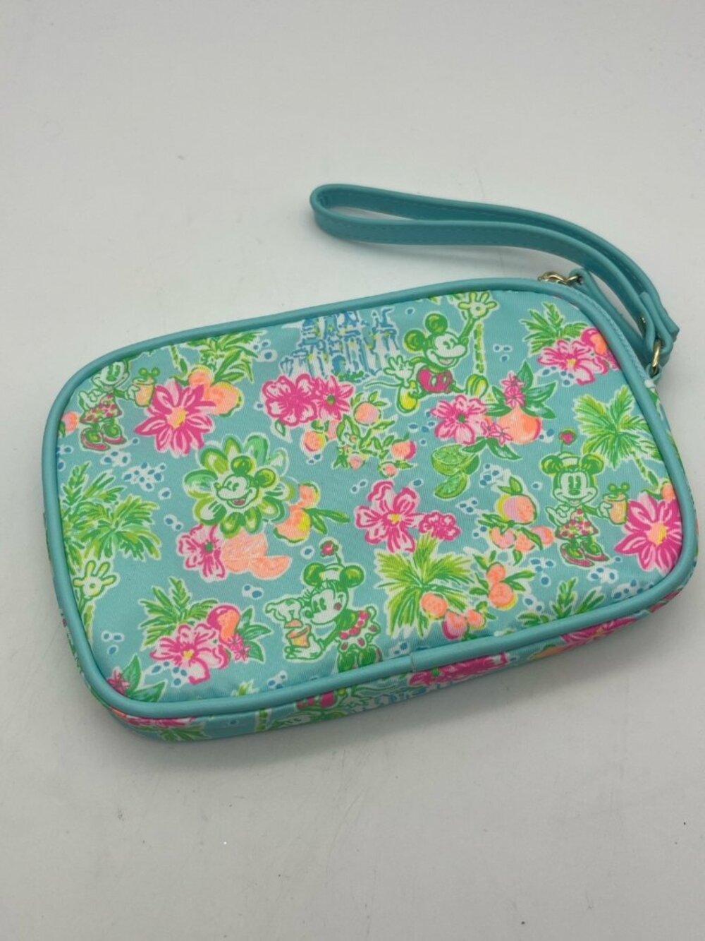 Disney Parks x Lilly Pulitzer Wristlet Lilly Loves Disney Mickey Minnie Mouse